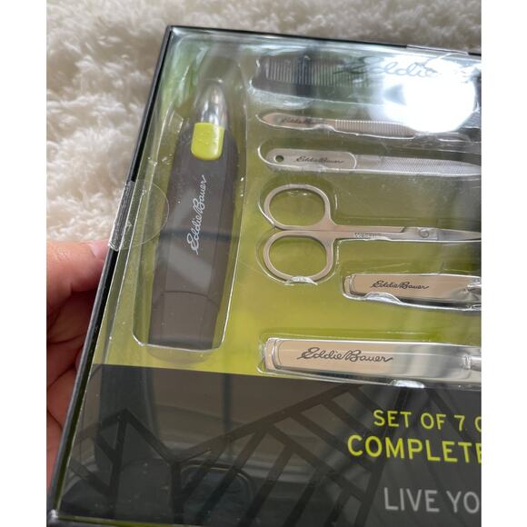 Eddie Bauer Set of 7 Tools Complete Mens Grooming Set NEW - Picture 10 of 12